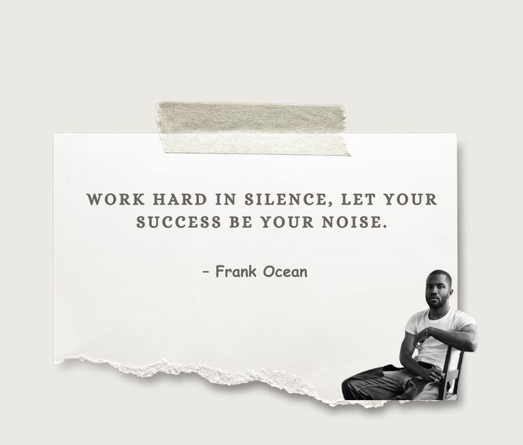 motivational quote image about success, hard work, positivity and inspiration. Work hard in silence; let your success be your noise.